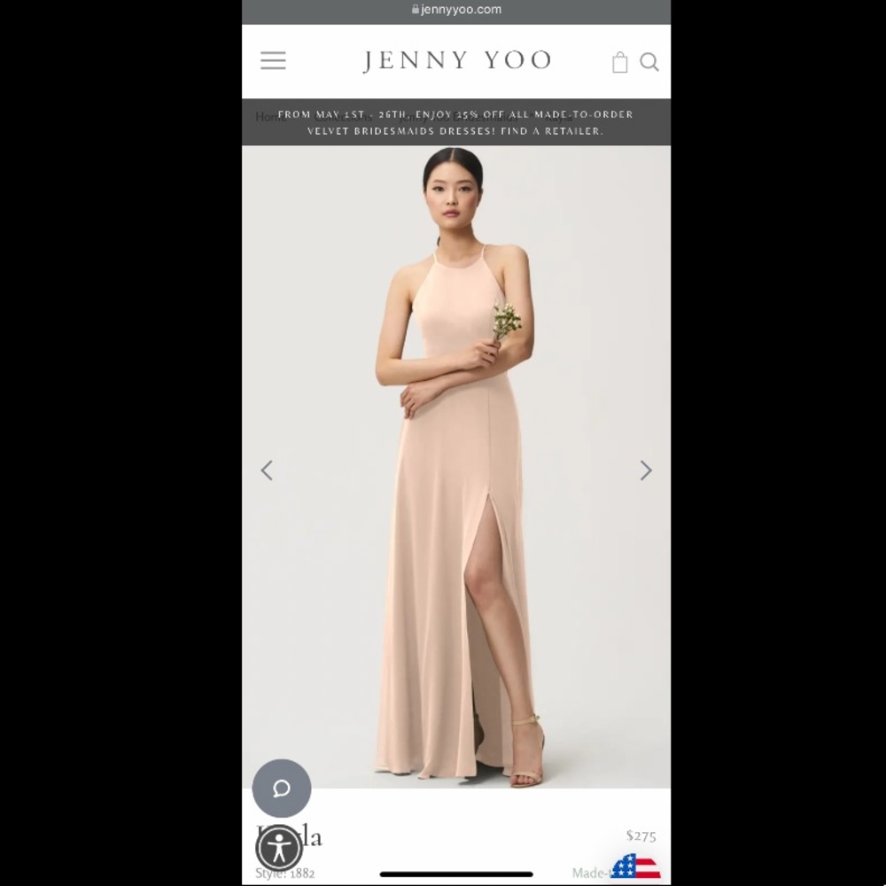 Jenny Yoo Kayla Dress, Soft Blush